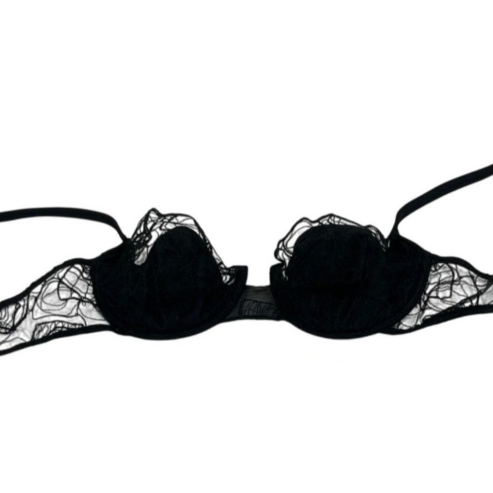 Andres Sarda Black Lace Bra US 32 22o